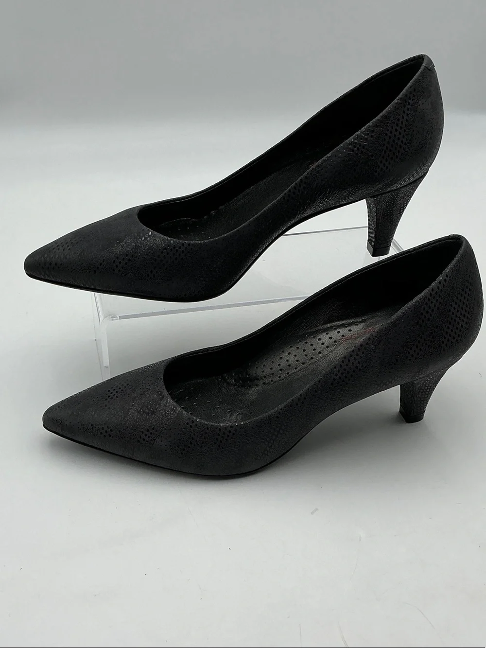 Marc Joseph Whitehall Street Grey Glaze Pumps New in Box Women's Size 6.5